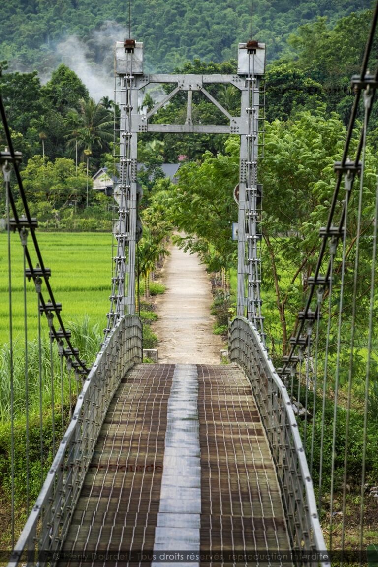 376 - PONT SUSPENDU - VIETNAM - Pu Luong